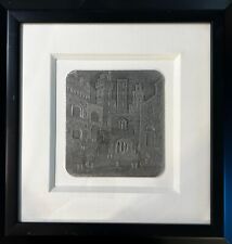 San Giminiano Italy Anatole Krasnyansky Signed Hand Hammered Relief on Aluminum picture