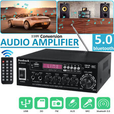 Sunbuck 2000W 2CH bluetooth Power Amplifier HiFi Stereo Audio Amp Home Car picture