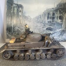 Custom Metal  1/32 Panzer IV Tank 21st Century Forces Unimax 3 Figs Weathered picture