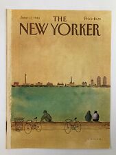 COVER ONLY The New Yorker June 22 1981 Bike Ride by Abel Quezada No Label picture