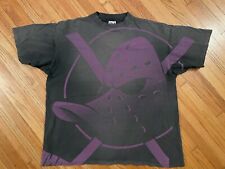 Vintage Mighty Ducks Movie Promo Faded Black T-Shirt - Made In USA (23” x 27”) picture
