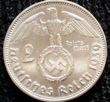 German WWII 2 Reichsmark SILVER Genuine Coin Historical WW2 Artifact picture