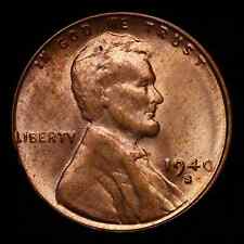 1940-S Lincoln Penny One Cent 1C RD Gem+ Uncirculated Coin (#18-3762) picture