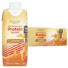 Equate High Performance Protein Nutrition Shake, Caramel, 11 fl oz, 12 Ct picture