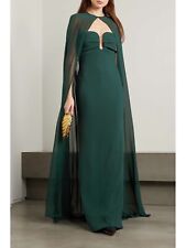 roland mouret Convertible cape-effect chiffon and crepe gown US 8, UK 12 $2050 picture