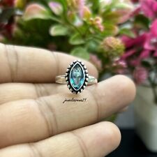 Blue Topaz Ring 925 Sterling Silver Band Ring Statement Handmade Jewelry RSF22 picture