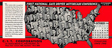 First National Safe Driver Motorcade Conference, 1936 Ink Blotter, Unused picture