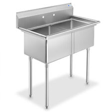 2 Compartment NSF Stainless Steel Commercial Kitchen Prep & Utility Sink picture