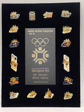Vintage Sarajevo 1984 XIV Winter Olympics Sixteen Pins Limited Edition Set #2876 picture