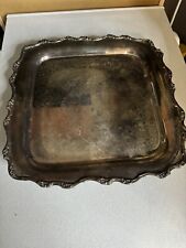 Webster & Wilcox / International Silverplate Square Serving Tray- Footed- 15