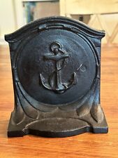 ANCHOR NAUTICAL NAVAL NAVY Old Cast Iron Doorstop Bookend Decorative Statue picture