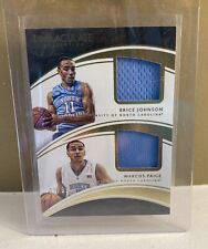 2016-17 IMMACULATE COLLEGE BRICE JOHNSON/MARCUS PAIGE  PATCH RELIC #80/99 UNC picture