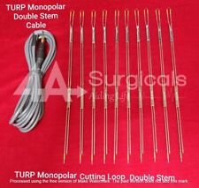4A BIPOLAR CUTTING LOOP DOUBLE STEM 10PCS + BIPOLAR TURP DOUBLE STEM CABLE 1PC picture