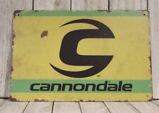 Cannondale Bikes Tin Metal Sign Vintage Rustic Look Bike Race Racing Cycling 97 picture
