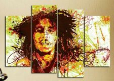 Multi Panel Print Bob Marley Rasta Canvas Wall Art Music Piece Cannabis Weed picture