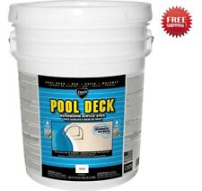 Pool Paint Deck 9060 Cream Low Sheen Waterborne Acrylic Stain 5 Gallon picture