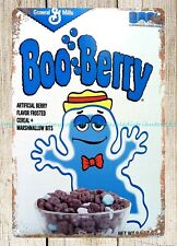 Monster Cereal boo berry metal tin sign home decor accents picture