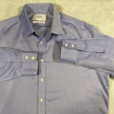 Charles Tyrwhitt Dress Shirt Men's 17 1/2 /34 in Long Sleeve Non Iron Slim Fit picture