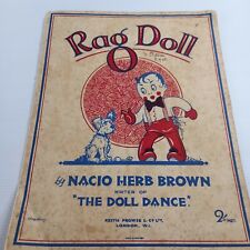 Rag Doll 1928-Nacio Herb Brown-4 Pages-Sheet Music picture