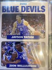 Duke Blue Devils Jayson Tatum and Zion Williamson Duo Card RARE picture