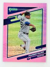 2021 Donruss Framber Valdez #121 Holo Pink  Houston Astros Baseball Card picture