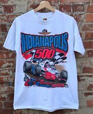 Vintage 1998 Indianapolis 500 Indycar Racing T-Shirt White Gift Fans Motorsport picture