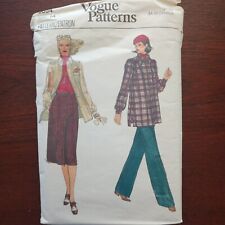 Vouge Patterns 9854 Misses Jacket Skirt Pant Vintage 1970s Uncut Size 14 picture