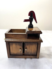 Vintage Dollhouse Miniature Rustic Dry Sink With Pump 1:12 Scale picture