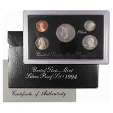 1994 Silver Proof Set U.S. Mint Original Government Packaging OGP COA picture