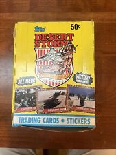 1991 Topps Desert Storm Victory Series Trading Cards Box ~ 36 Sealed Wax Packs picture