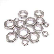 20pcs M12 x 1.0mm Fine Thread Hex Half Thin Jam Nuts A2 304 Stainless Steel picture