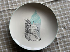 6 (Six)  Squirrel with Ice Cream 10” Dinner Plates  picture