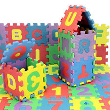 1.9In*36Pcs Eva Foam Kids Baby Play Mat Alphabet Number 123 Floor Puzzle Jigsaw picture