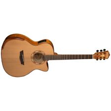 Washburn WCG66SCE Comfort Series Acoustic Electric Guitar, Spalt Maple, Cedar picture