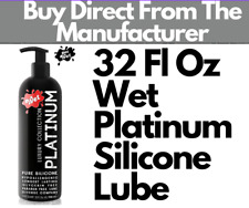 WET Platinum Luxury Silicone Lubricant 32 oz Personal Lube Long Lasting Premium picture