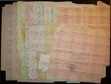 Ukraine 20-100 karbovanetz Control Coupon 1991 27 pcs used  with stamp picture