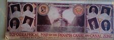 Antique 1915 Topographical Map of Panama Canal Zone PPIE World's Fair RARE picture