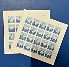 US Sailboats Postage Stamp (x40) 2 Sheets MNH Mint New - *** picture