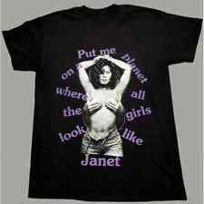 Vintage 1990s Janet Jackson sexy shirt black all size unisex picture