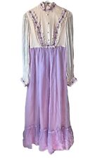Vintage 70s Handmade Cult Girl Maxi Dress Hippie Psychedelic Small picture