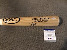 RARE Jim Thome Autographed Rawlings Big Stick Baseball Bat w/PSA COA & Bat Tube picture