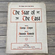Vintage 1890 The Star Of The East Sheet Music George Cooper Amanda Kennedy picture