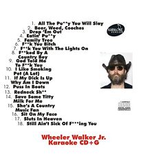 CUSTOM KARAOKE WHEELER WALKER 18 GREAT SONG cdg CD+G CRUDE SHOCK EFFECT RARE + picture
