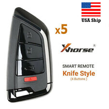 5pcs x Xhorse XSKF21EN Universal Smart Remote Car Key Knife Type 4 Buttons USA picture