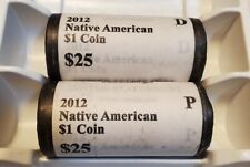 2012-P&D OBW BU Roll of 25 Sacagawea Native American $1 Dollar Coins ,Mint picture