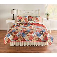 BrylaneHome 3 Piece BH Studio Printed Patchwork Quilt Set picture