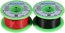 BNTECHGO 22 Gauge PVC 1007 Solid Electric Wire Red and Black Each 25 Ft 22 AWG picture