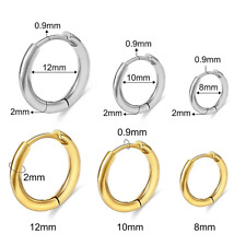 Stainless Steel Huggie Hoop Earrings Unisex Fashion Jewelry For Women, Men picture