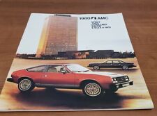 1980 AMC 27-page Car Sales Brochure book AMX Spirit Concord Pacer oem picture