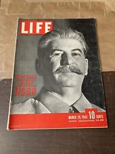 LIFE MAGAZINE 1943 MARCH 29 SPECIAL ISSUE USSR JOSEPH STALIN RUSSIA WW2 WWII ERA picture